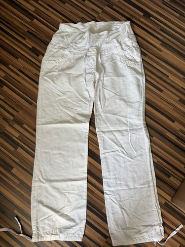 Mama leinenhose weiß gr - mama,